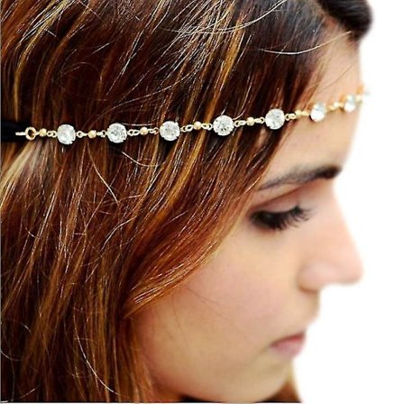 Pääketju Kultainen Riippuva Kerroksellinen Päähine Festivaali Hiukset Ketju Säädettävä Yhteensopiva Naisten Kanssa