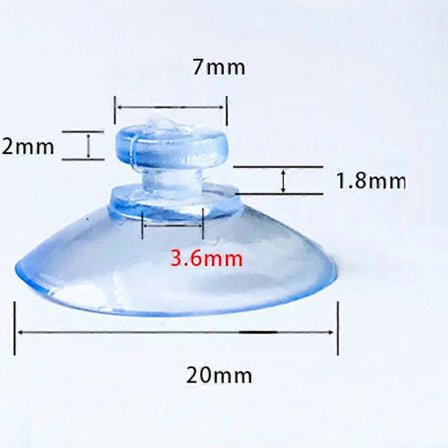 10 st Sugproppar Valfri Typ Brett Sortiment Klar Plast Gummi Fönstersugproppar