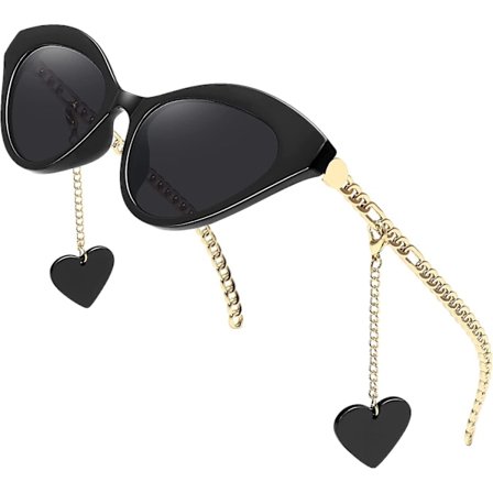 Vintage Retro Cat Eye Solbriller For Kvinner Trend Clout Goggles Solbriller Metallramme