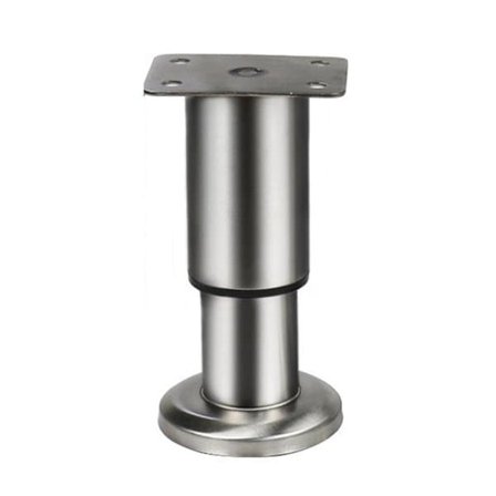 Höj- och sänkbara möbelben i rostfritt stål 8-12cm