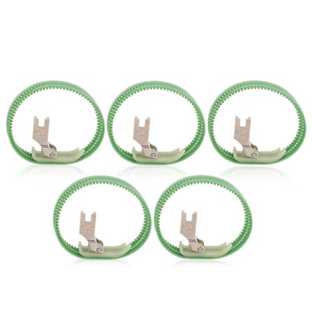 5PCS Dobbel Ring Trykkfot Rustfritt Stål Trykkfot Ring Symaskin Trykkfot for Industriell Universell Symaskin