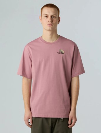The North Face U Flower Dome Relaxed S/S Tee-Graphic - Pink - S