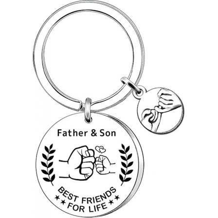 Pappa presenter från son, pappa födelsedagspresenter, nyckelring, julklappar till fars dag