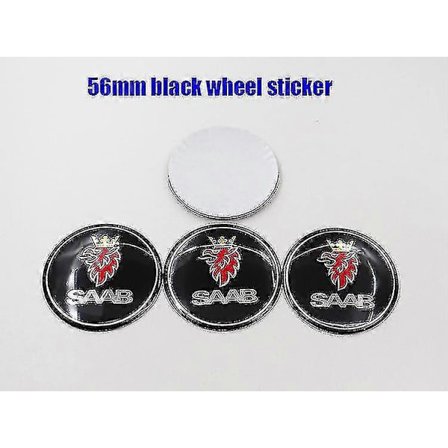 4 stk 56mm 60mm Saab 9-3 Bilhjul Senternav Deksel Auto Felg Refit D- Deksel Klistremerke Styling Tilbehør
