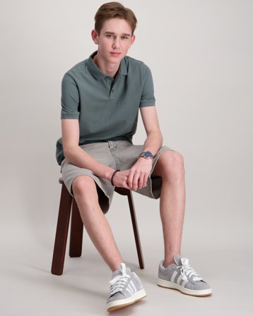 Lyle & Scott Linen Blend Polo Shirt Vert Polos Garçon - Kids Brand Store