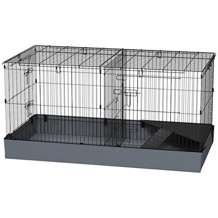 Rootz 2 -i -1 Dwarf Hamster Cage - Small Animal Cage - Kæledyrskabeling - Vandtæt stof - 121 cm x 61 cm x 61 cm