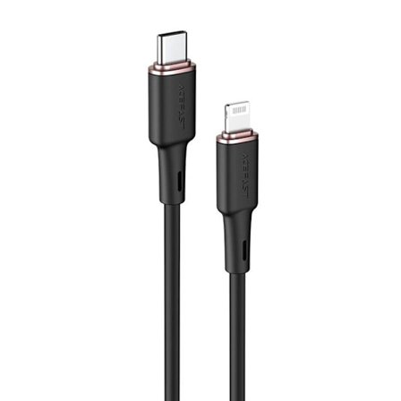 Acefast MFI USB-C till Lightning kabel 30W 1.2m - Svart