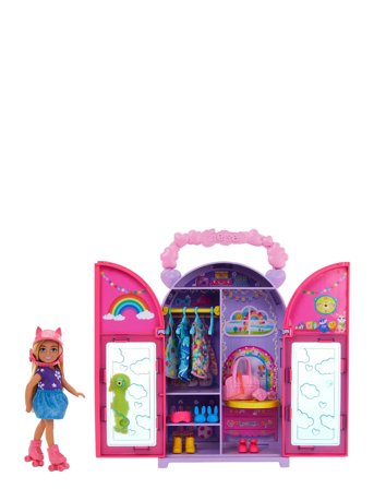 Barbie Chelsea Doll & Closet Toy Playset With Clothes & Accessories - Pink - ONE SIZE