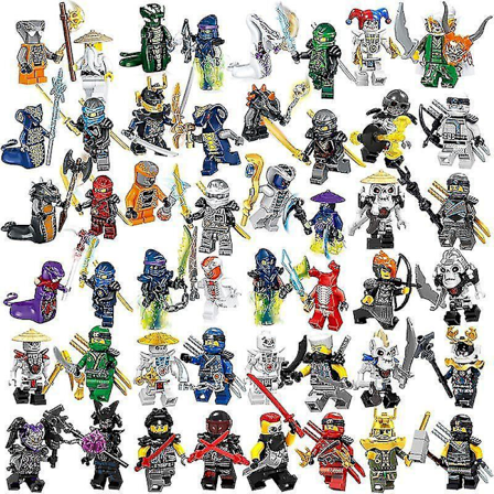 36 Phantom Ninja Figurer Samling Med Våben Børn Samlet Byggeklods Minifigur Legetøj