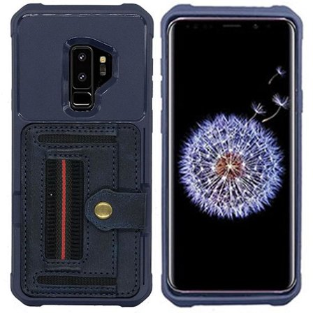 Samsung Galaxy S9 Plus - Praktiskt Stilrent Skal med Korthållare