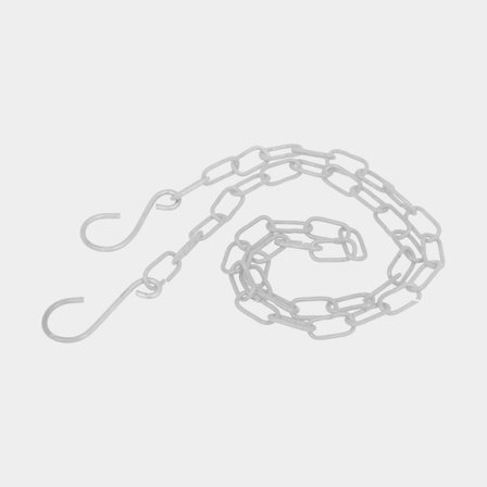 Catena con ganci per lanterna da tempesta / lanterna a petrolio Strömshaga, 1 metro, bianca