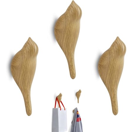 Træ Knagerække, Væg Knager Fugl Væg Kroge Multifunktionel Resin B