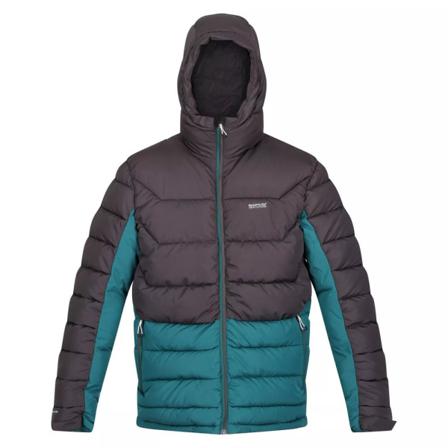 Regatta Mens Nevado Vi Vadderad Jacka M Mörkgrå/pacific Green