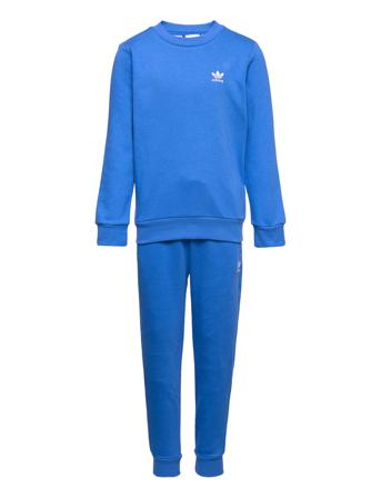 Adicolor Crew Set Sets Tracksuits Blå Adidas Originals