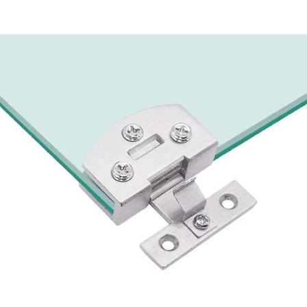 1 Par Glasdörrsgångjärn Skåp Vitrinskåp Vinskåpsklämma Dörrgångjärn Reservdelar