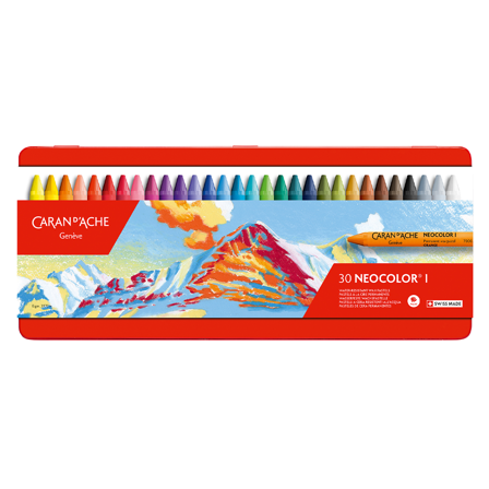 Caran d'Ache Neocolor I Crayons de couleur pastel Set de 30