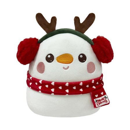 Jule Rensdyr Plys Pude Snemand Plys - Samlerobjekt Blød og Kælen Rensdyr Plyslegetøj, Gave til Piger og Drenge
