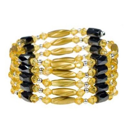 Unikt Magnet Halsband /Armband / Vristlänk - Lång Kedja - Guld