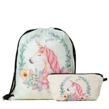 Enhörning Gympapåsar- Skor Väskor- Gympapåse-Skoväska-Skopåse