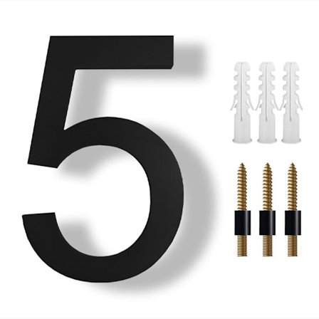 8" kelluva talonumero moderni talonumero 5 5