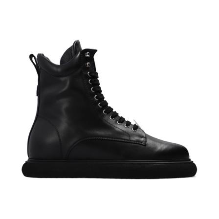 The Attico, Selene platform ankle boots Zwart, Dames, Maat:36 EU,leer