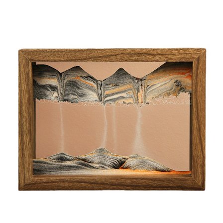 Flytande sand konstverk skrivbordsdekoration 21,5*16,5 cm