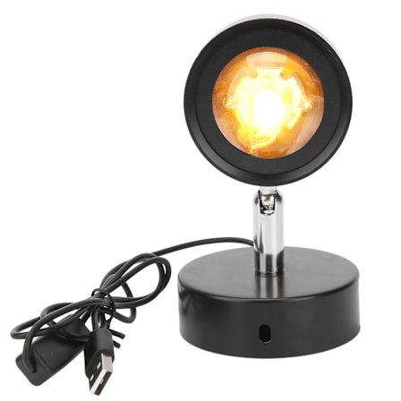 USB-projektorlampe til husholdningsprojektion, dekorationslampe til stuevæg, solnedgangsfarve