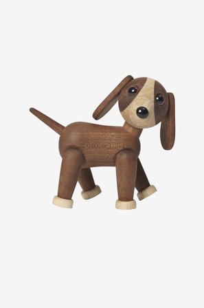 Spring Copenhagen - Tredekorasjon Twix Hund 11 cm - Brun - Pynteting - Fra Homeroom