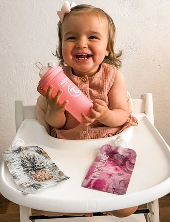 Twistshake Twistshake Anti-Colic Baby Bottle - Pink - 260 ml