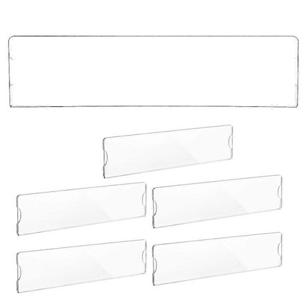 6 stk Akryl Vegg Navneskilt Holder Selvklebende Dør Navneskilt Holder Klar Skiltholder Ramme for Kontor