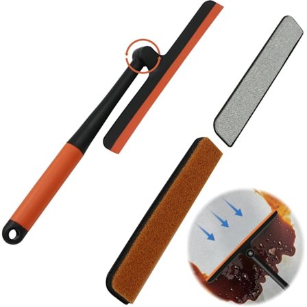 Vindues skraber, vinduesrensningssæt, vinduesrammerenser og 3 i 1 Combi