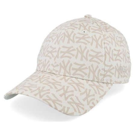 New Era - MLB Beige adjustable Keps - New York Yankees Womens Mono 9FORTY Stone Adjustable @ Hatstore