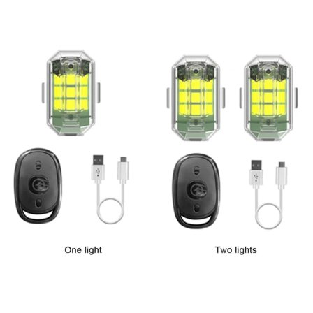 Høy Lysstyrke Trådløs LED-Blitslys, 7 Farger LED-Blitslys Oppladbare Lys, Kollisjonssikre Lys Nødvarslingslys For Motorsykkel