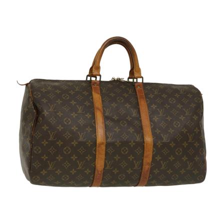 Louis Vuitton Vintage, Pre-owned Keepall 50 Bag Bruin, unisex, Maat:ONE Size