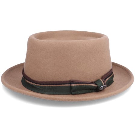 Bailey - "Redes " bucket Chapéu - Klaxon Tan Pork Pie @ Hatstore