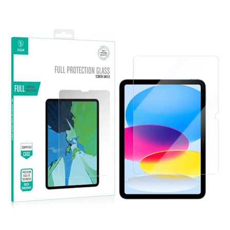 SiGN iPad 10.9 (2022) Hærdet Glas Skærmbeskyttelse Full Cover