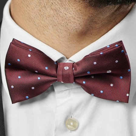 Papillon bordeaux per uomini - Papillon pre-annodati