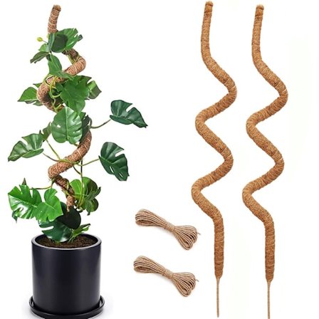 Mosepinne Bøybar 70-100cm, Plantestøtte / støttepinne - Klatreplanter, 1 / 2-pakning 2 stk-100cm