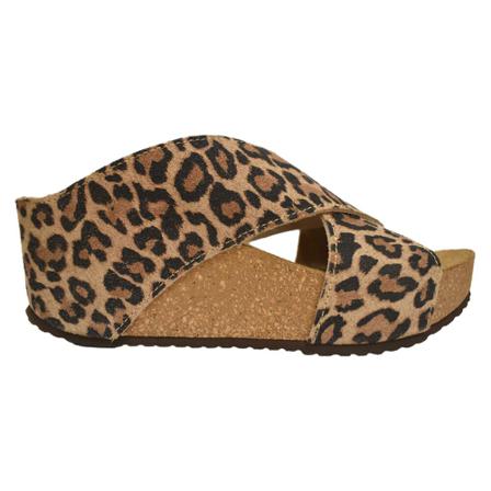 Copenhagen Shoes Copenhagen Sko Leopard Smut MED X-Rem Sko Brun, Dame, Størrelse: 40 EU