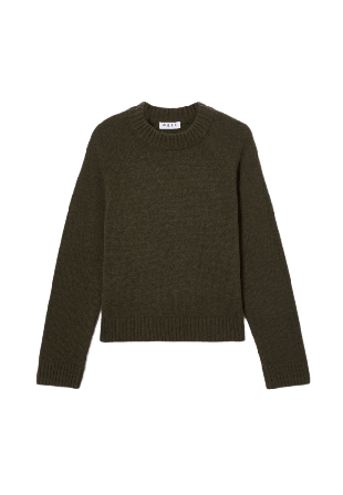 Wera Stickad ulljumper AUTUMN Stickat Grön XS