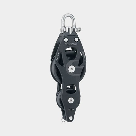 Harken 45mm Aluminum Element Fiddle Block - Swivel, Becket (6233)