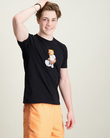 Baron Filou T-Shirt Sort T-shirts Dreng - Kids Brand Store