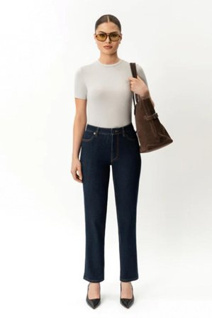 Slim ComfortDenim dk blue jeans 30" L