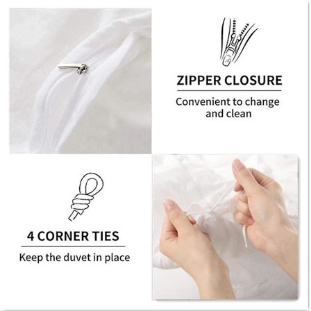 Super King Cover Halloween Pumpkin Head Lättskötta sängkläder med dragkedja, 1 Superking Size cover 260 X 220 Cm + 2 örngott