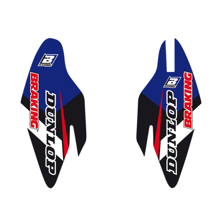 Adhesivos para Protectores de Horquilla Blackbird Dream 4 Azul-Negro-Amarillo - Yamaha YZ 125 2015-2026