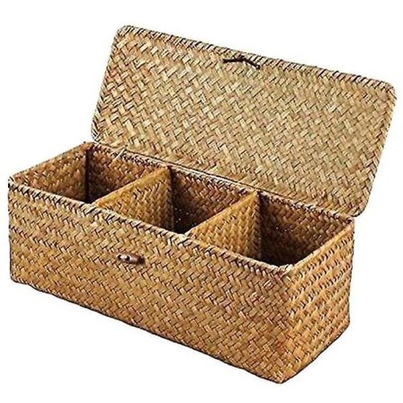 Toalettpapperskorg 3 Rutrotting Toalett Badrum Förvaring Organizer Korg Förvaringskorg