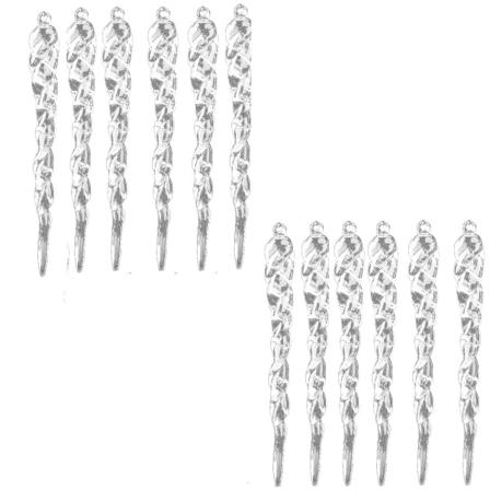 Julgranshänge Istapp Plast Transparent 12-pack