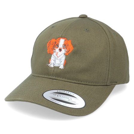 Iconic - Verde adjustable Gorra - Cocker Spaniel Dog Olive Curved Adjustable @ Hatstore