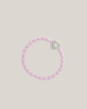 ByEloise SILVER HEART LOCK SOFT PINK Różowy Biżuteria Dziewczyna - Kids Brand Store