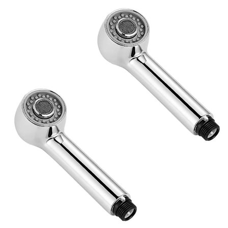 2-pack kromat kran spray handfattdusch med 2 spraytyper duschhuvud för köksblandare